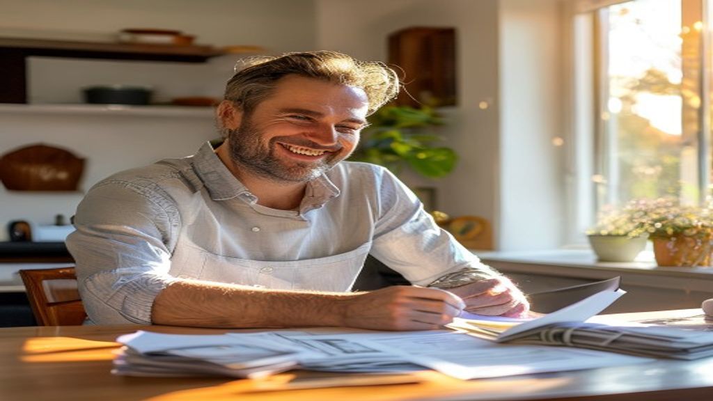 Cash transaction for house purchase on closing table