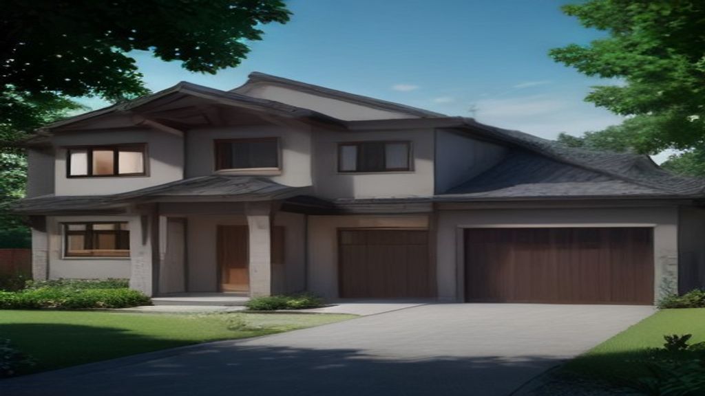 Contemporary new build houses with modern exteriors and professional landscaping