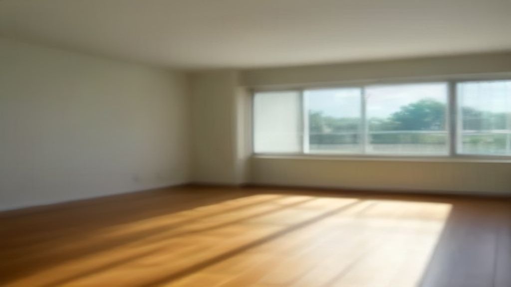 Couple reviewing a rent-to-buy home with a for-sale sign, lease agreement, and price tag visible
